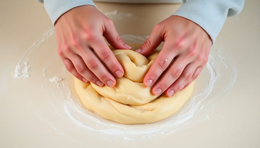 knead dough by hand