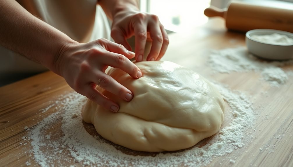 knead dough until smooth