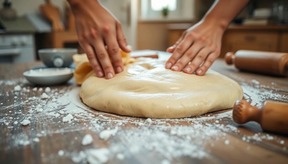 knead dough until smooth