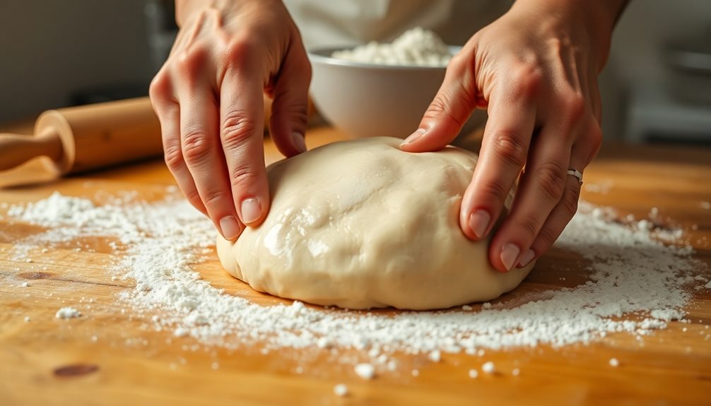 knead dough until smooth