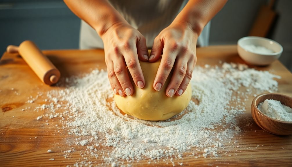 knead dough until smooth