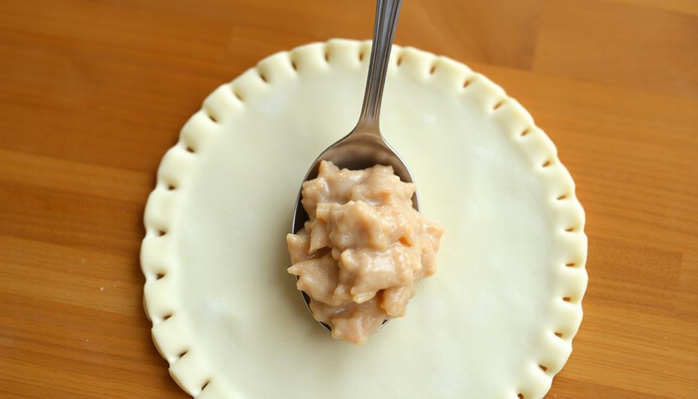 layer dough with filling