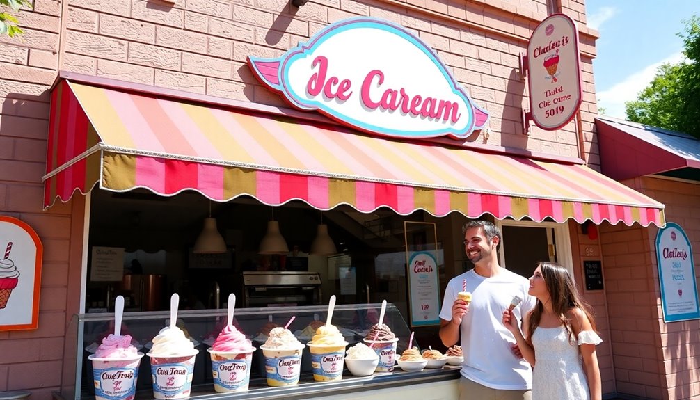 local ice cream selection