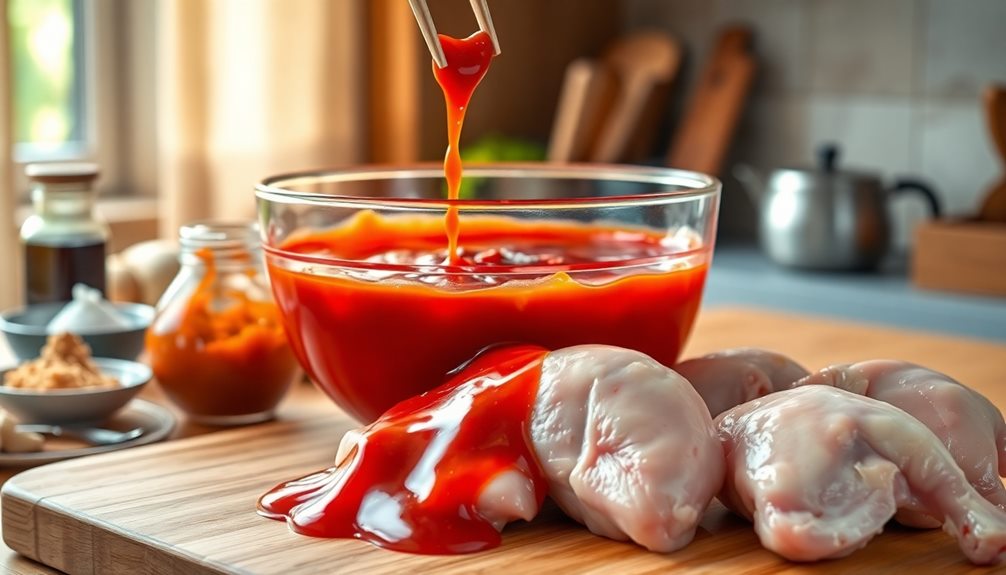 marinate chicken in sauce