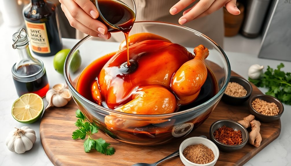 marinate chicken with sauce