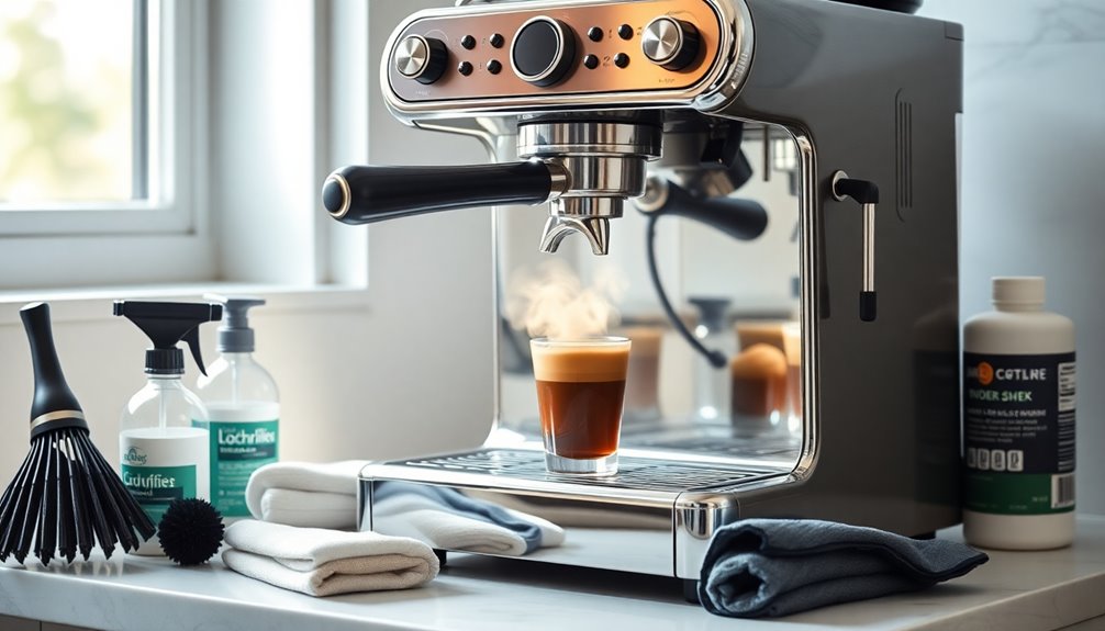 optimal espresso machine cleaning