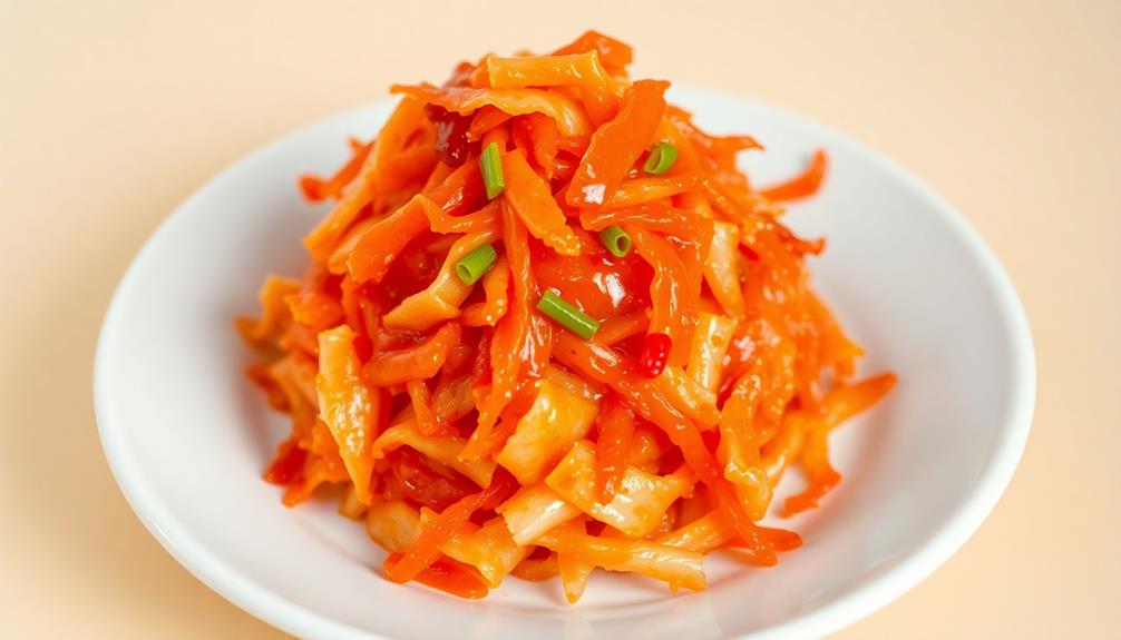 optional kimchi addition step