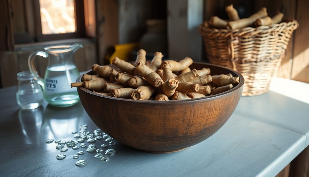 overnight soaking cassava roots