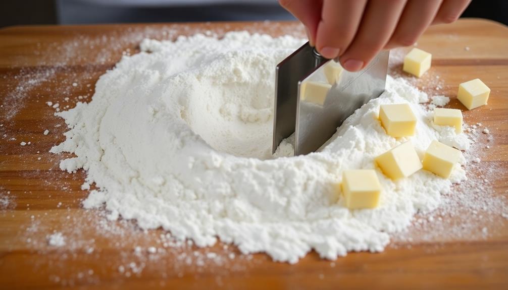 prepare dough with ingredients