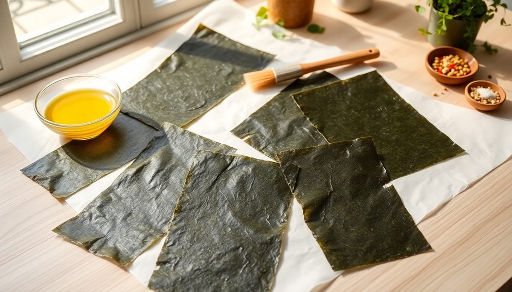 prepare seaweed sheets first