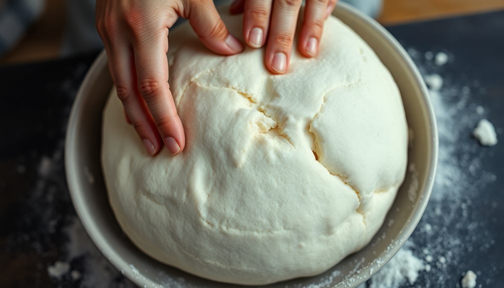 punch down risen dough