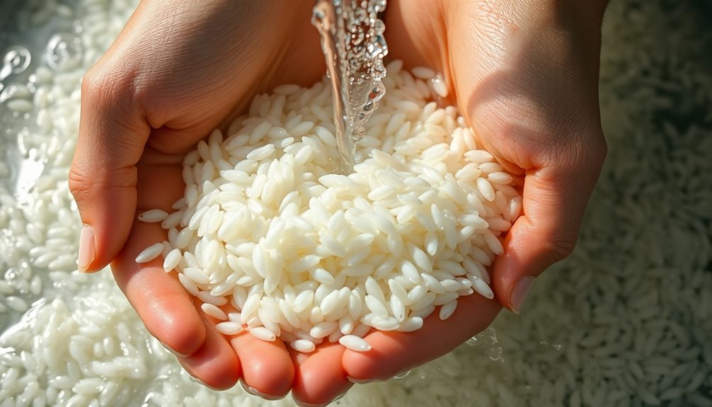 rinse rice before cooking
