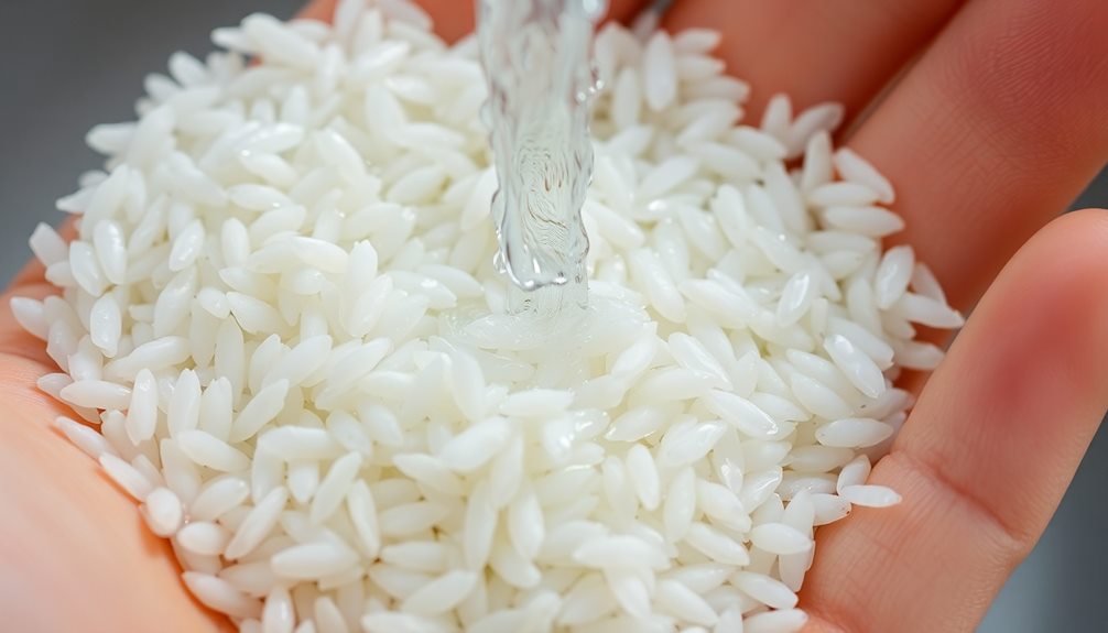 rinse short grain rice