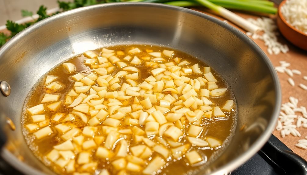 saut aromatics for flavor
