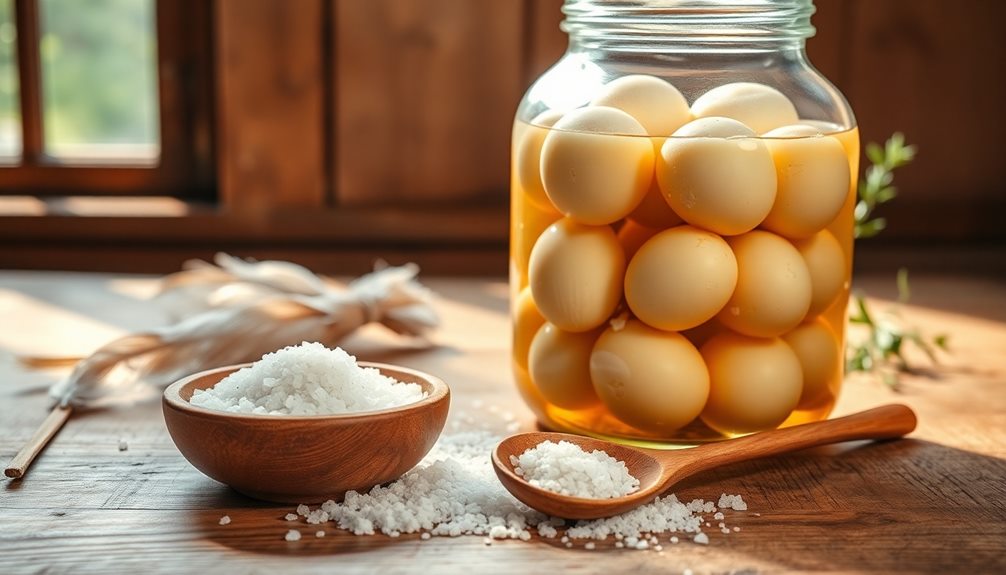 seal eggs in jars