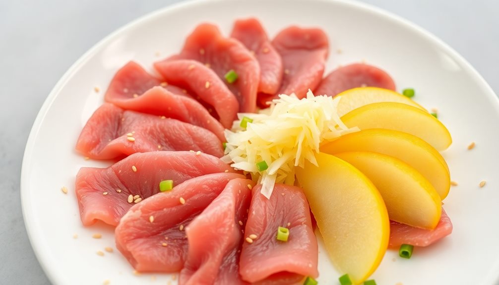 serve chilled with pear
