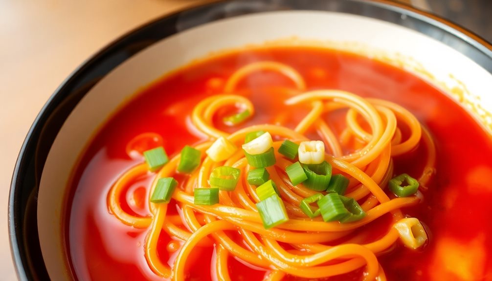 serve noodles in bowl