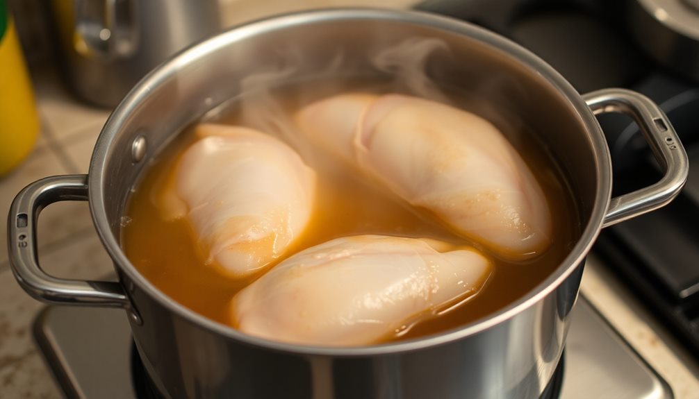 simmer chicken until tender