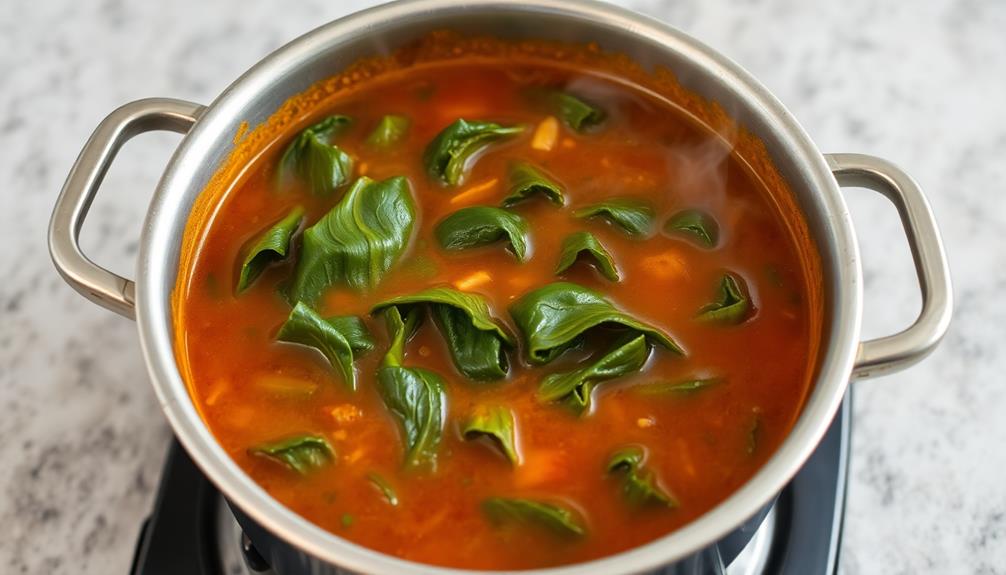 simmer collards until tender