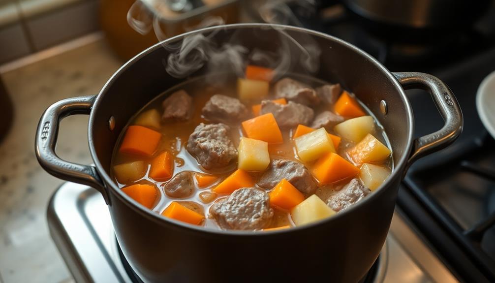 simmer lamb until tender