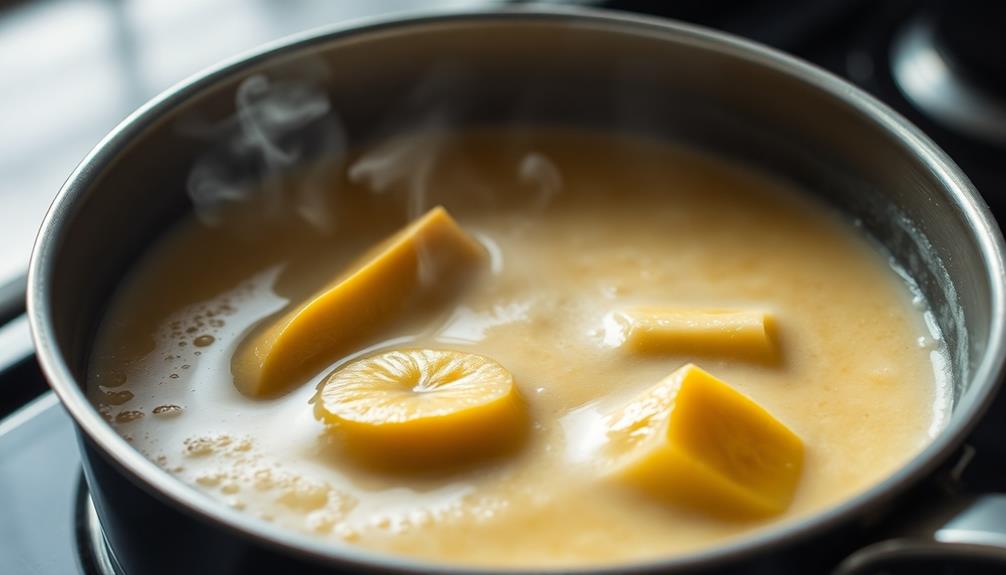 simmer plantains until softened