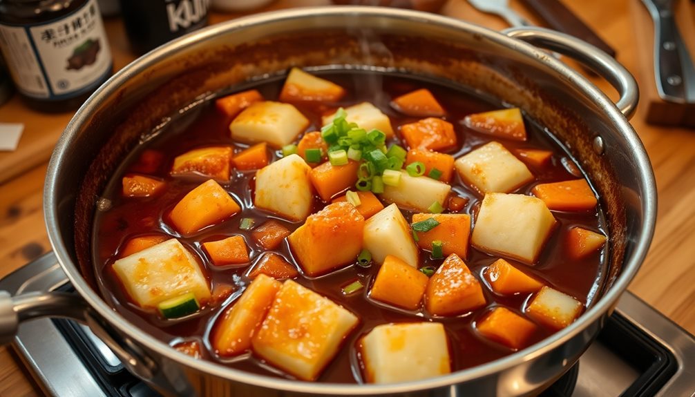 simmer sauce until thickens