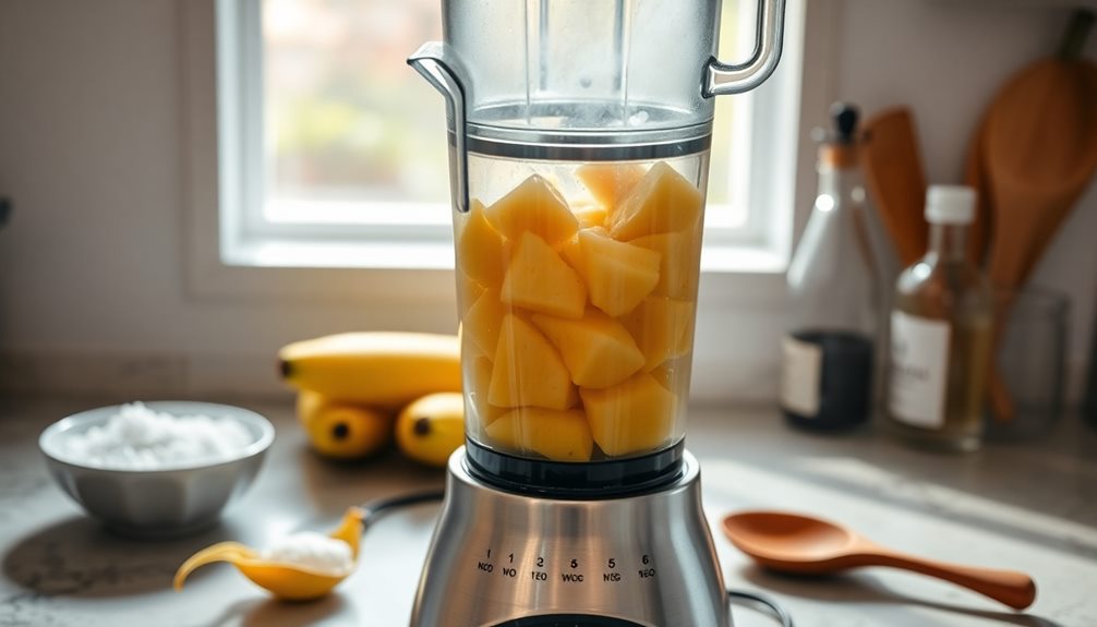 smooth plantain blending process