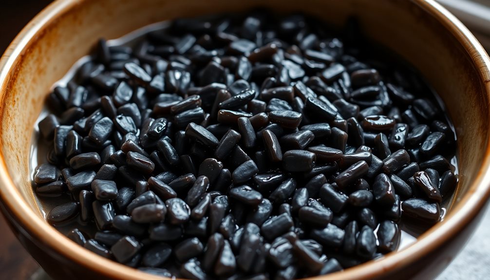 soak black rice overnight