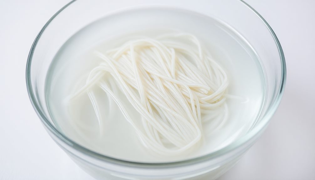 soak dried noodles thoroughly