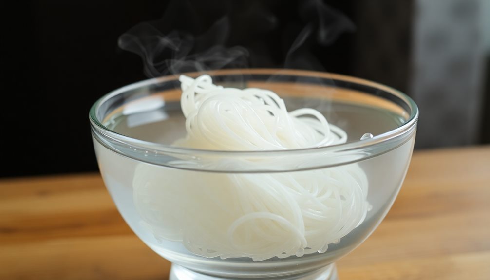 soak noodles in water