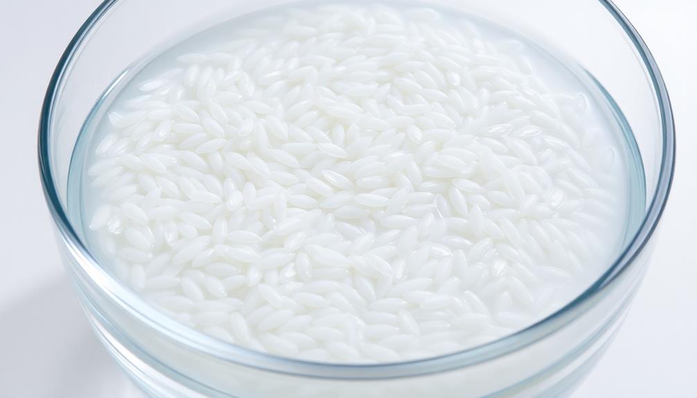 soak rice for thirty minutes