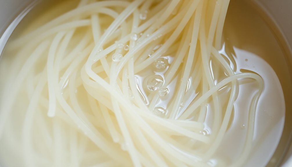 soak rice noodles thoroughly