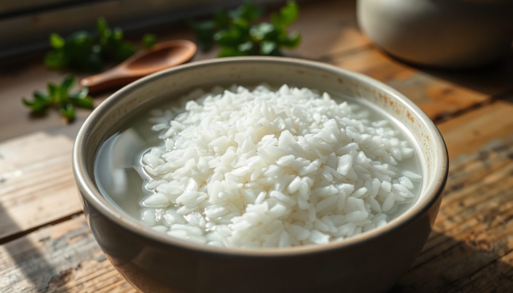 soak rice overnight first