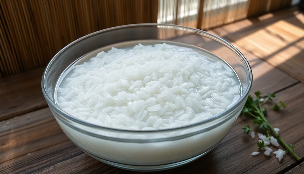 soak rice overnight thoroughly