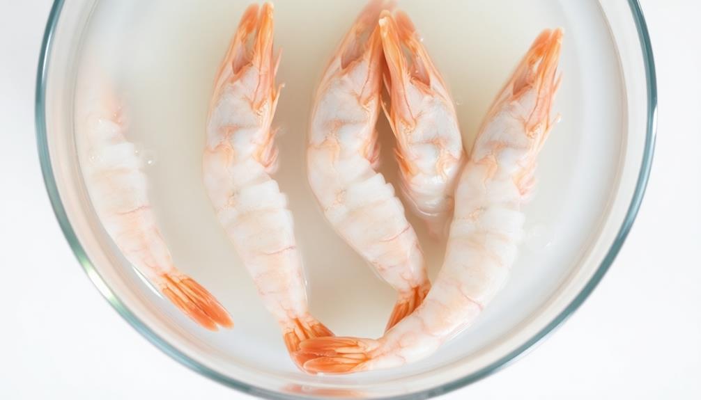 soak shrimp in saltwater