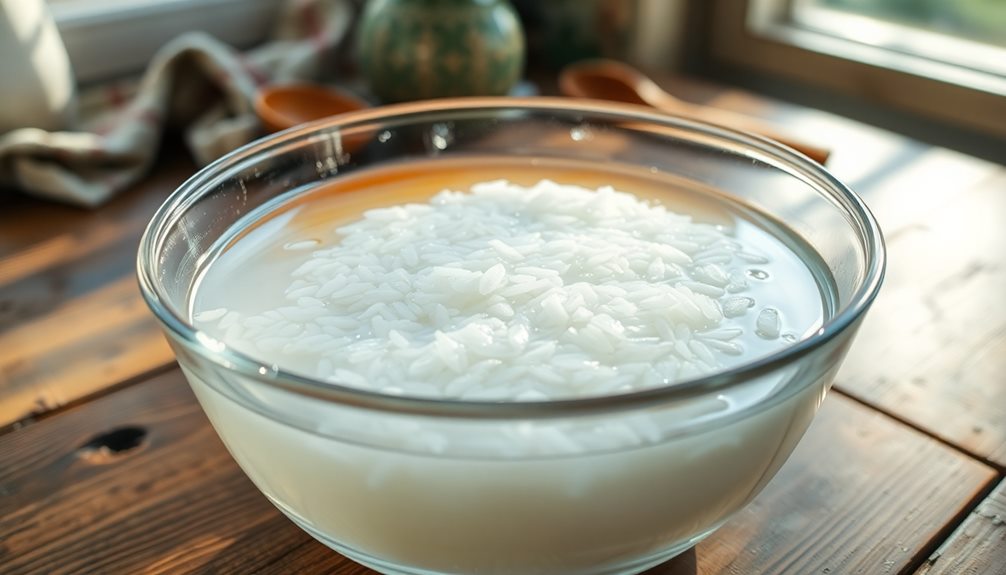 soak sweet rice overnight