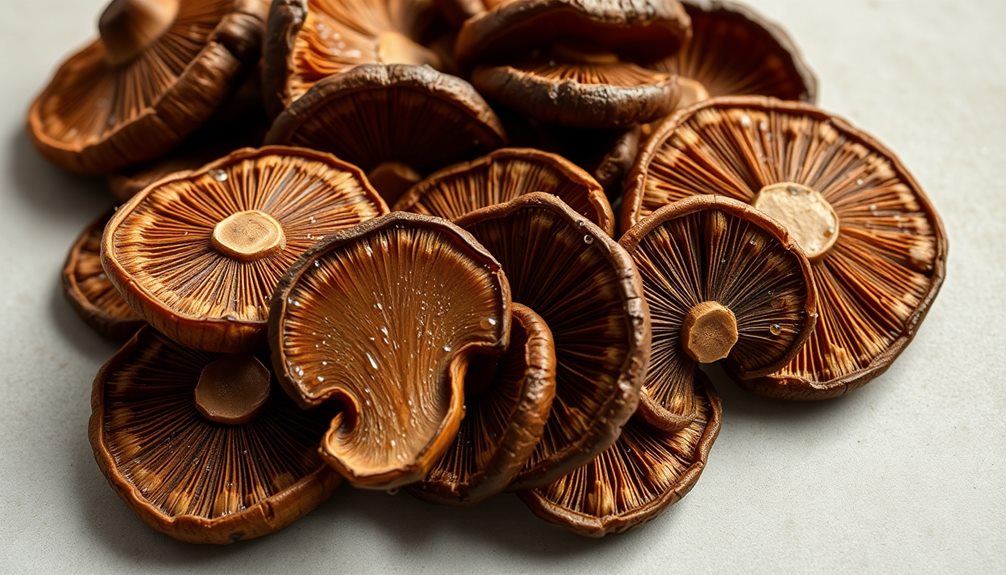 soaked dried shiitake mushrooms