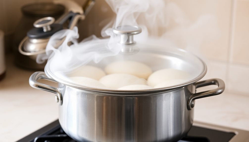 steam batter in pot