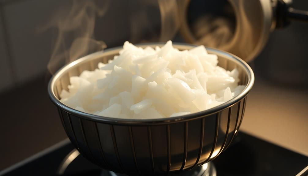 steam glutinous rice tenderly