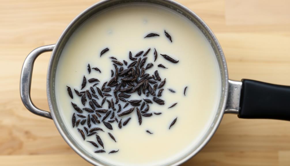 steep tea leaves cream