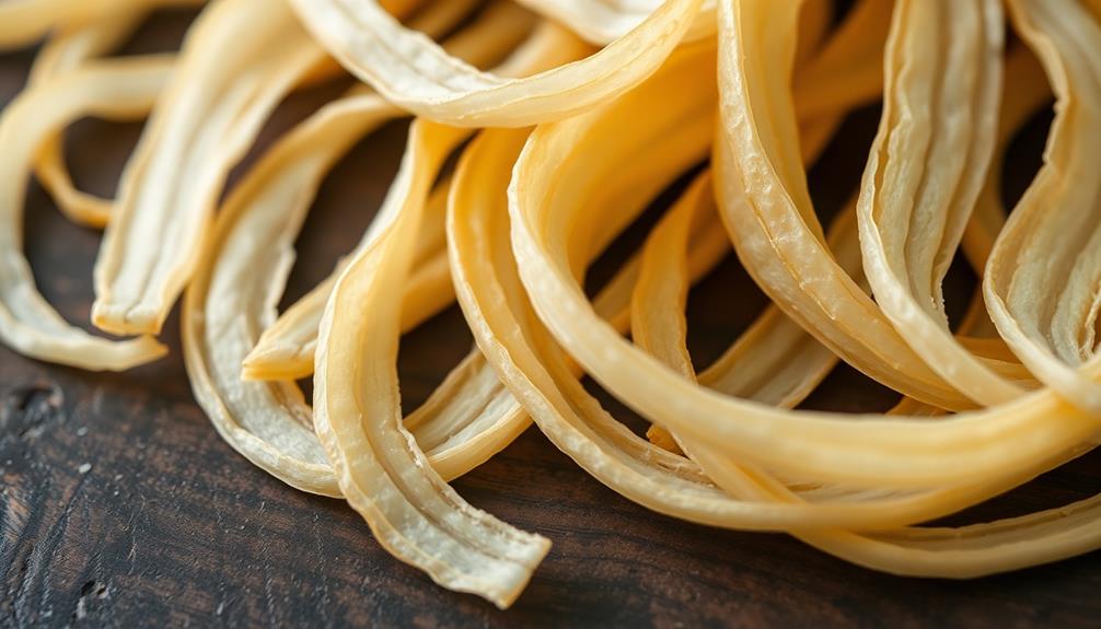 thinly slice dried bamboo