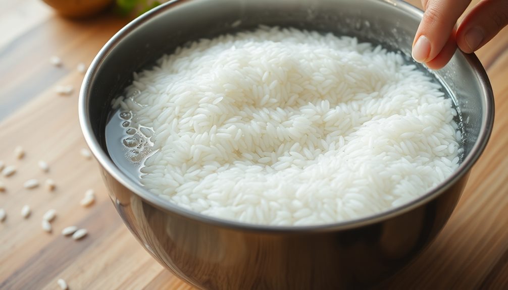 thoroughly rinse the rice