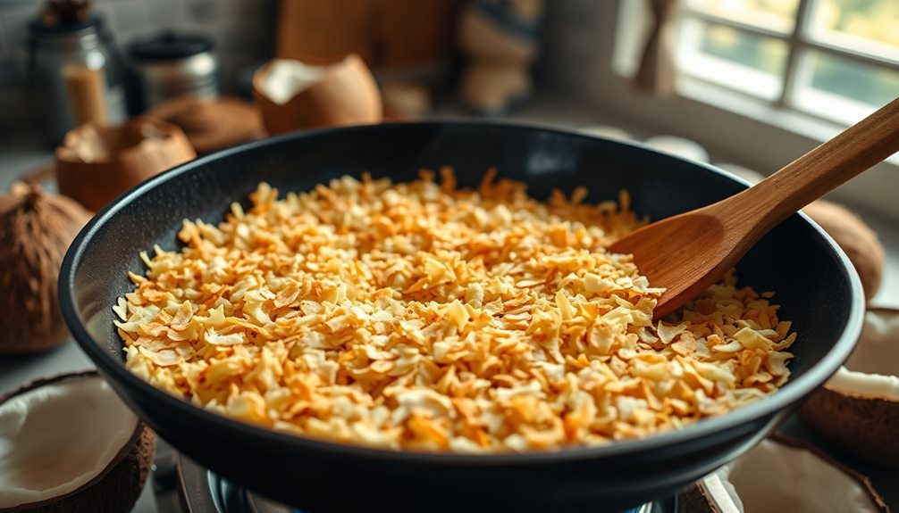 toast coconut flakes now