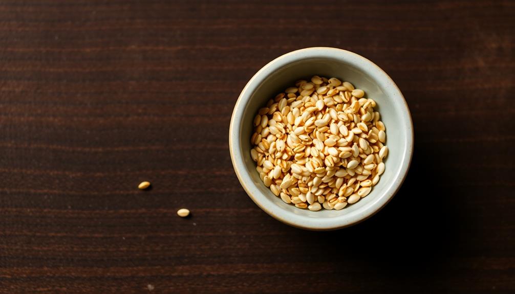 toasted sesame seeds addition