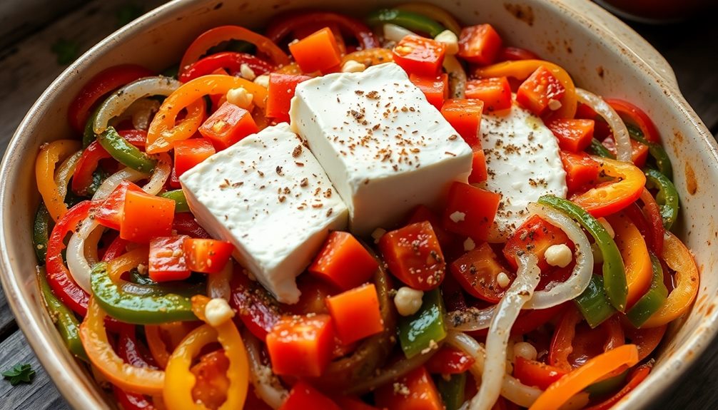 top with feta cheese