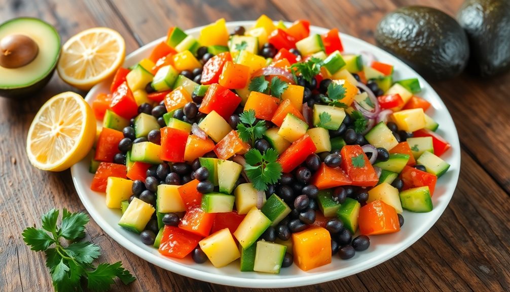 vibrant healthy african salads