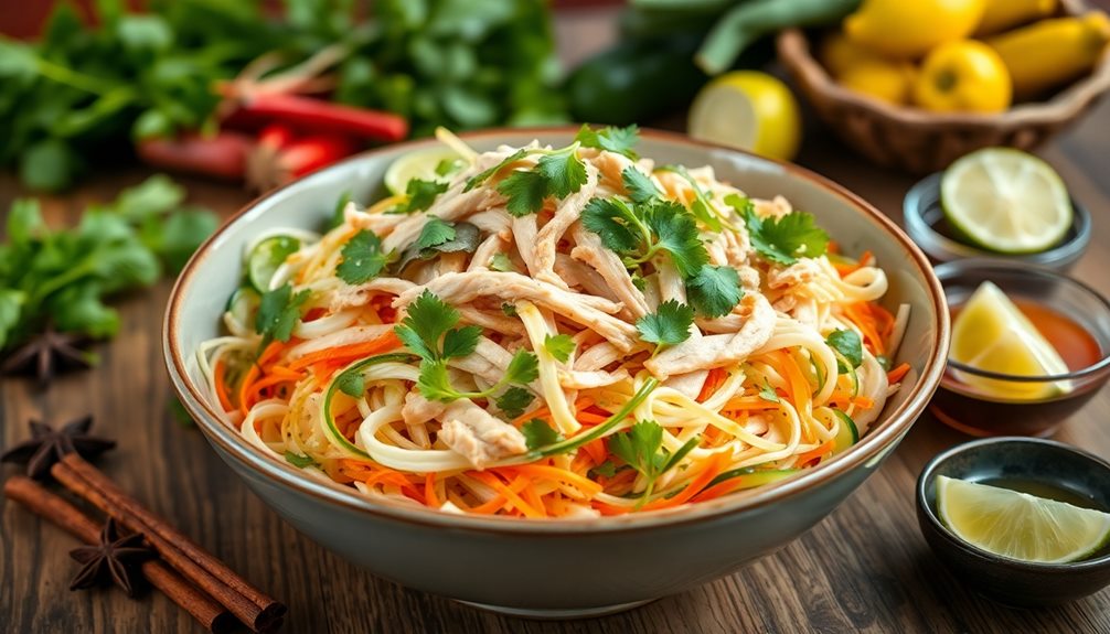 vietnamese chicken pho salad