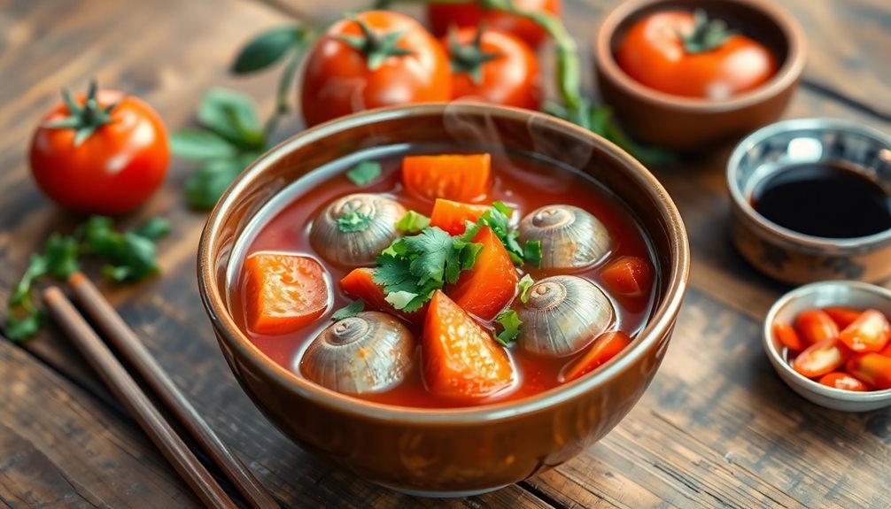 vietnamese snail tomato soup