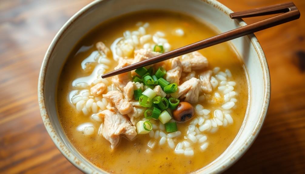 warm korean rice soup