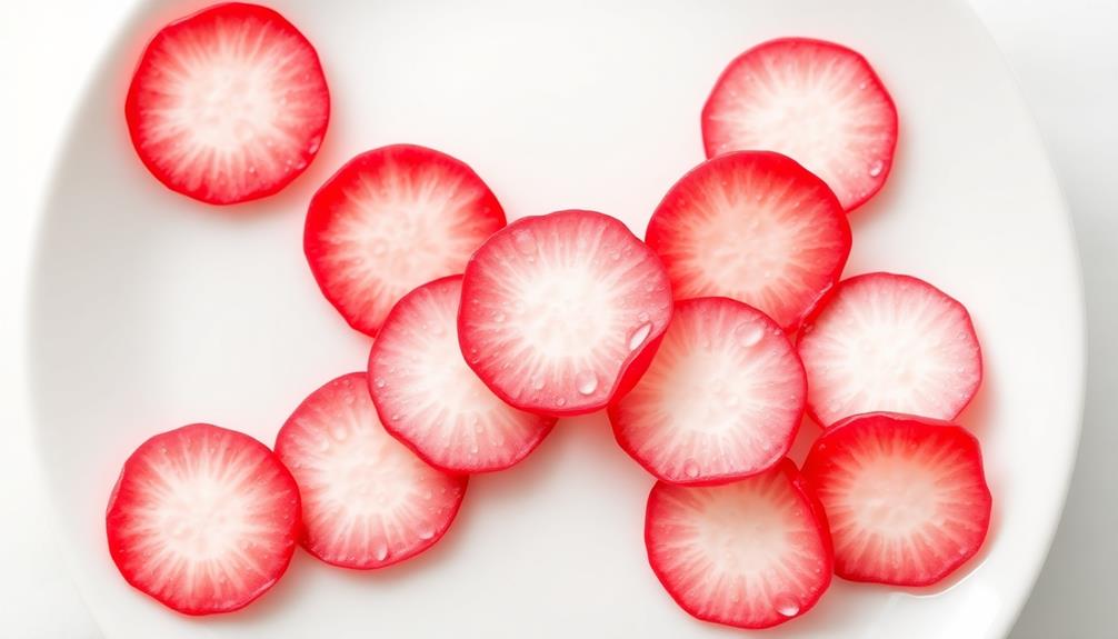 wash and slice radish